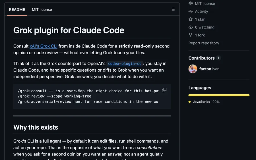 claude-grok-plugin — screenshot