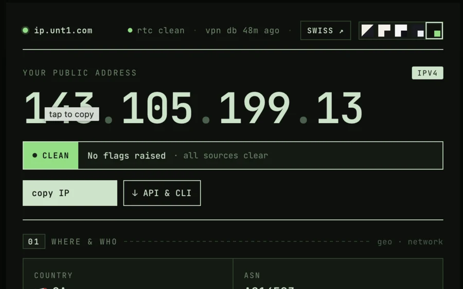 ip.unt1.com — screenshot